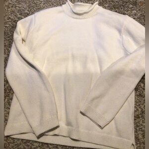 J. Crew Women's Cream Crew Neck Sweater